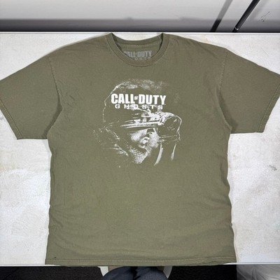 Call of Duty Ghosts T-Shirt Mens XL Green Activision Video Game 2013