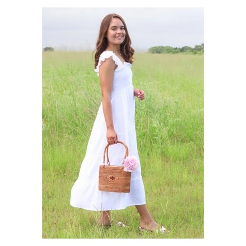 Hill House Ellie Nap Dress in White Swiss Dot - Picture 4 of 10
