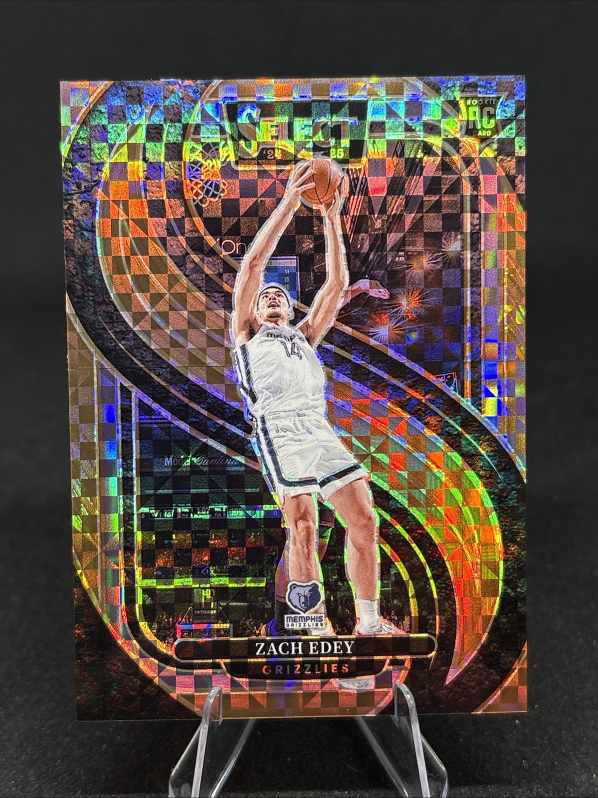 2024-25 Panini Select Premier Level Bronze Checker Zach Edey RC Rookie /49