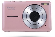 Vivitar Popsnap VEC S124 Compact Digital Camera Pink Built-in Flash USB Zoom