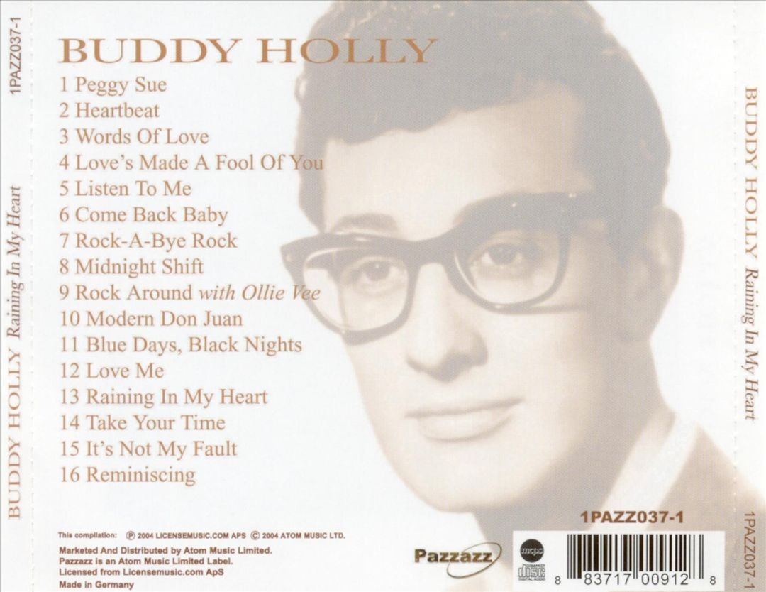 Buddy Holly Raining In My Heart [Pazzazz] New Cd