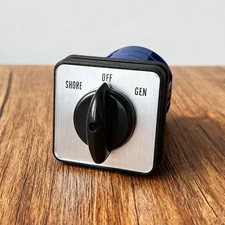 30 Amp Transfer Switch,Shore-Off-Gen Rotary Switch for RV,Motorhome,Truck, Boat