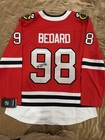 Connor Bedard Chicago Blackhawks Autographed Red Fanatics Breakaway Jersey — photo 1