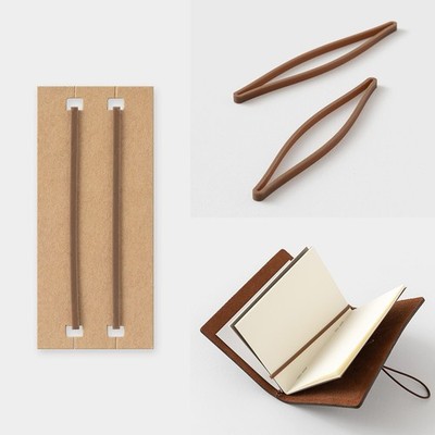 Traveler's Notebook Card Size 20th Anniversary Set Leather Brown
