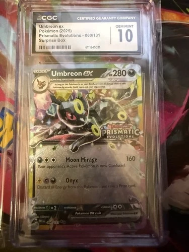 Umbreon EX Prismatic Evolutions Stamp 060/131 Promo CGC Gem Mint 10