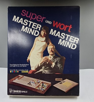 Super Master Mind + Wort MasterMind INVICTA SPIELE 1972 Kombi INHALT NEU