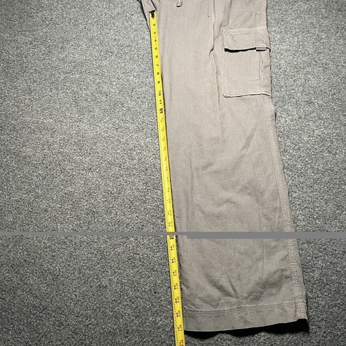 Vintage Old Navy Cargo Pants Mens 32x32 Gray Loose Baggy Workwear Skate Y2K, $39.99 - Photo 4