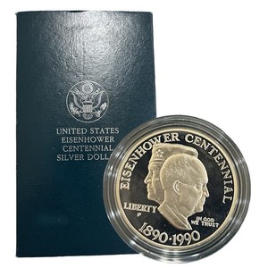1990 Eisenhower Centennial Silver Dollar | eBay