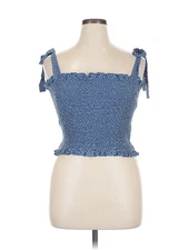 Elodie Women Blue Sleeveless Top XL