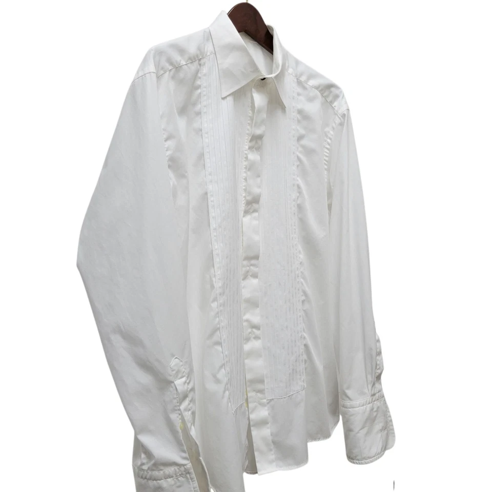 Vestido de esmoquin Eton para hombre etiqueta roja manga larga puño francés camisa blanca 42 16,5  Foto 4 de 4