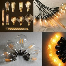 E27 E14 Screw LED/Incandescent Antique Edison Filament Light Lamp Xmas Deco Bulb