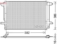 Denso Kondensator, Klimaanlage DCN32027 FüR VW