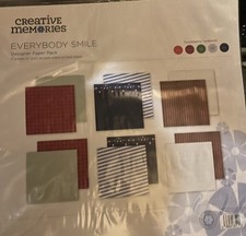 New Creative Memories Designer Paper Pack 12x12 EVERYBODY SMILE Ltd. Ed. NLA