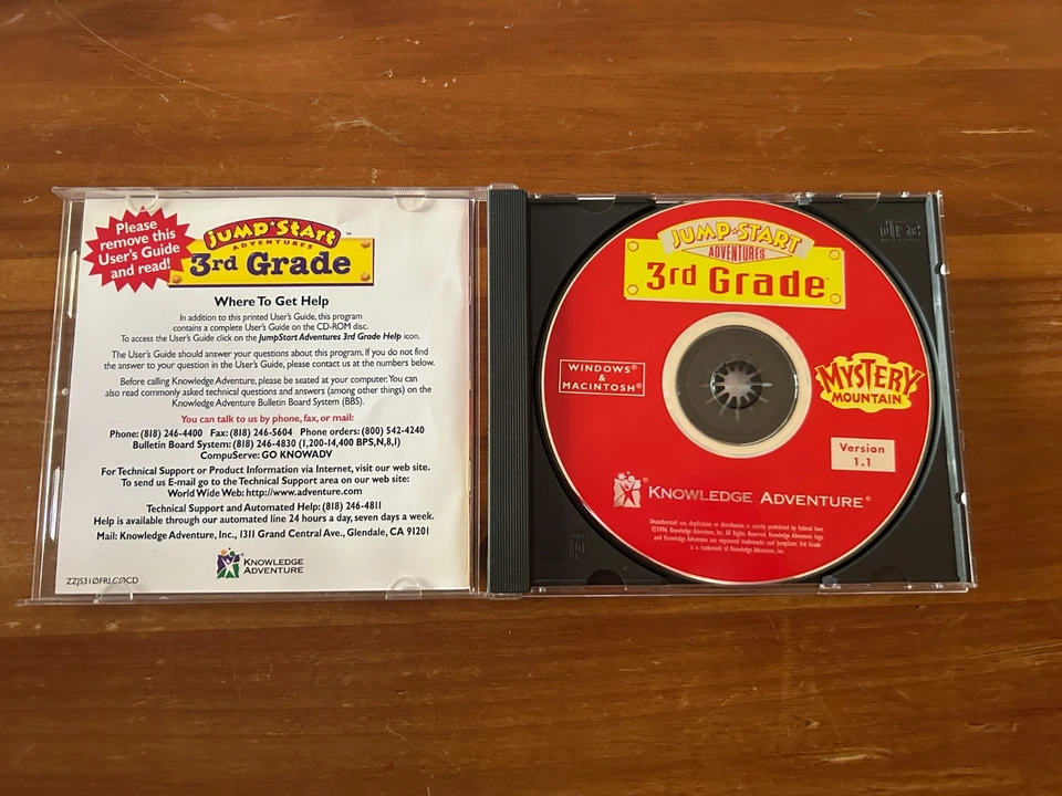 Jump Start 3rd Grade Mystery Mountain with Users Guide Knowledge Adventure - Image 2 of 3