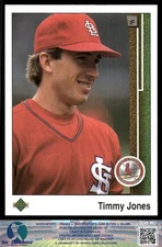 1989 Upper Deck #348 Timmy Jones RC St. Louis Cardinals 89UD