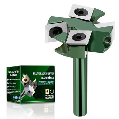 XCAN Planfräser 8mm Schaft 4Z Hobelfräser Flächenfräser für Holz Oberfräse CNC