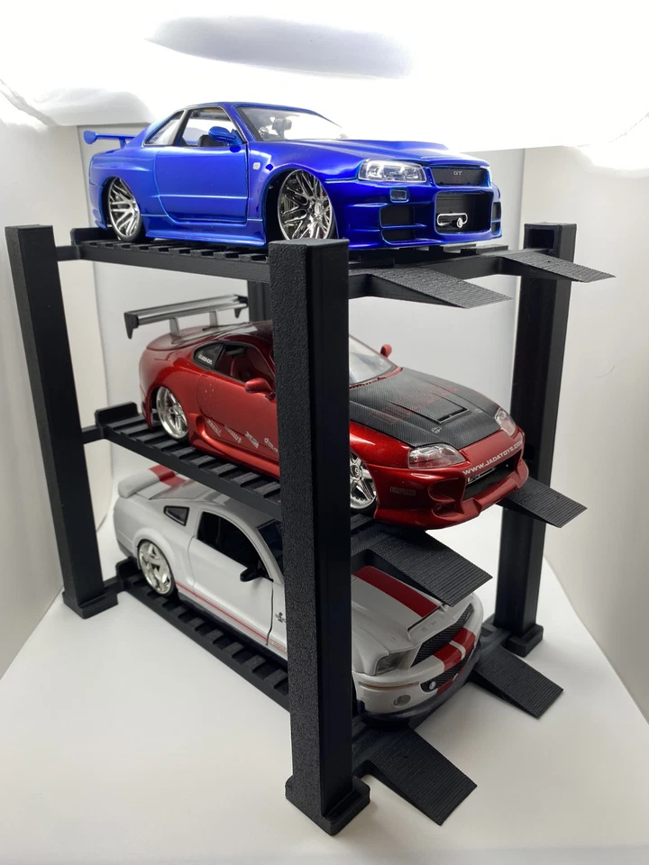 1:18 Scale 4 Post Lift Garage Display 3 tier for Diecast - Image 3 of 4