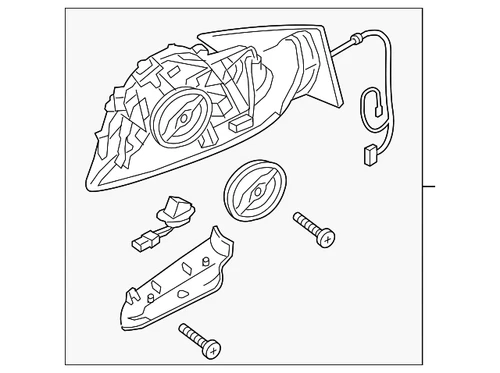 Genuine Audi Motor & Base 8P1-858-532-GB-01C