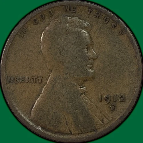1912-D Lincoln Wheat Cent Good G Coin #37469
