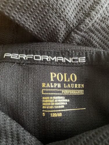 Boys Ralph Lauren Polo Pull Over Size Sz 5 Black Performance Long Sleeve - Picture 4 of 6