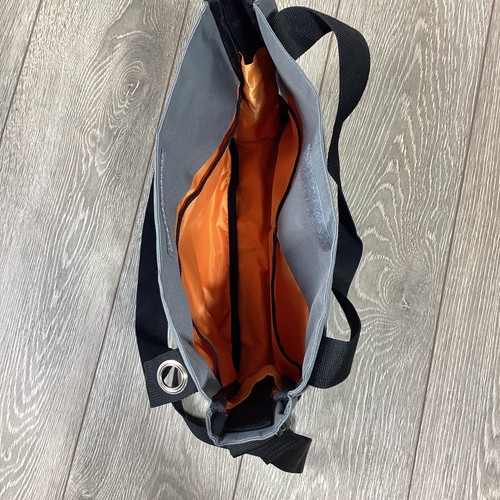 Skip Hop Diaper Bag Gray Orange Crossbody Pockets - Picture 3 of 4