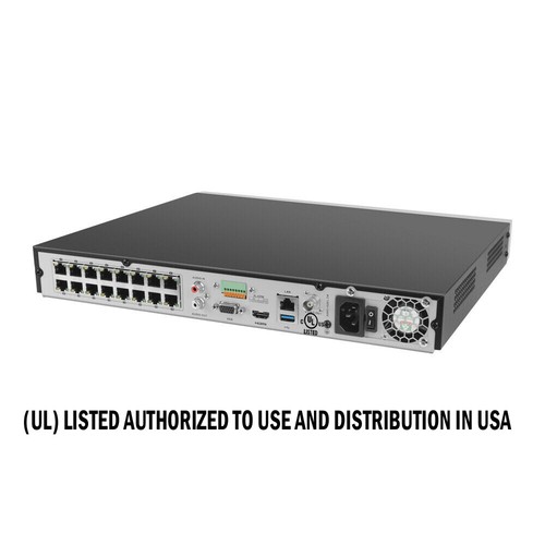 Grabadora de video en red Acusense original 16 canales NVR DS-7616NXI-K2/16P POE 12 MP EE. UU. - Imagen 3 de 10