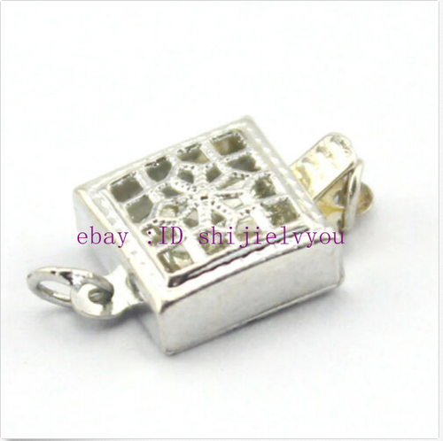 High Quality Jewelry Findings Real 14K Gold Plated Flower Hollow Box Clasp 10pcs - Picture 2 of 30