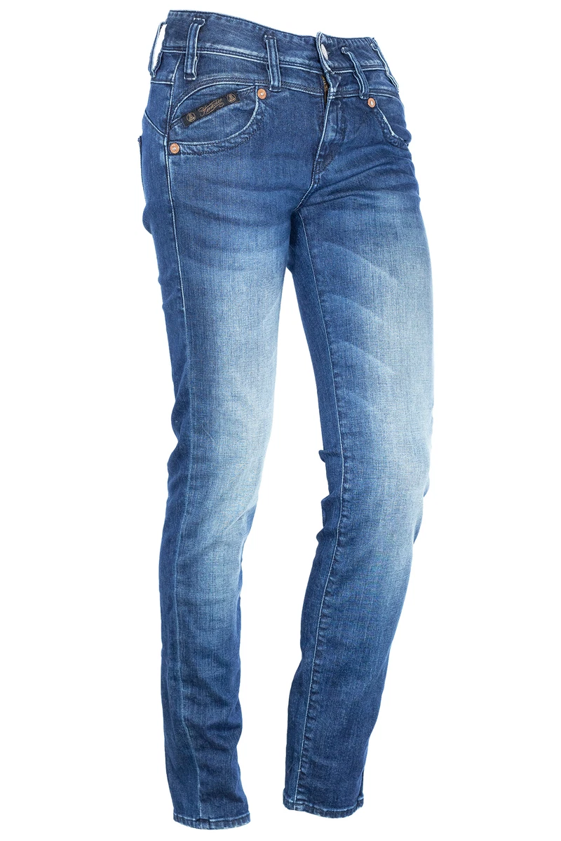Herrlicher Pearl Slim Stretchjeans Mid Waist Damen Denim Damen 
