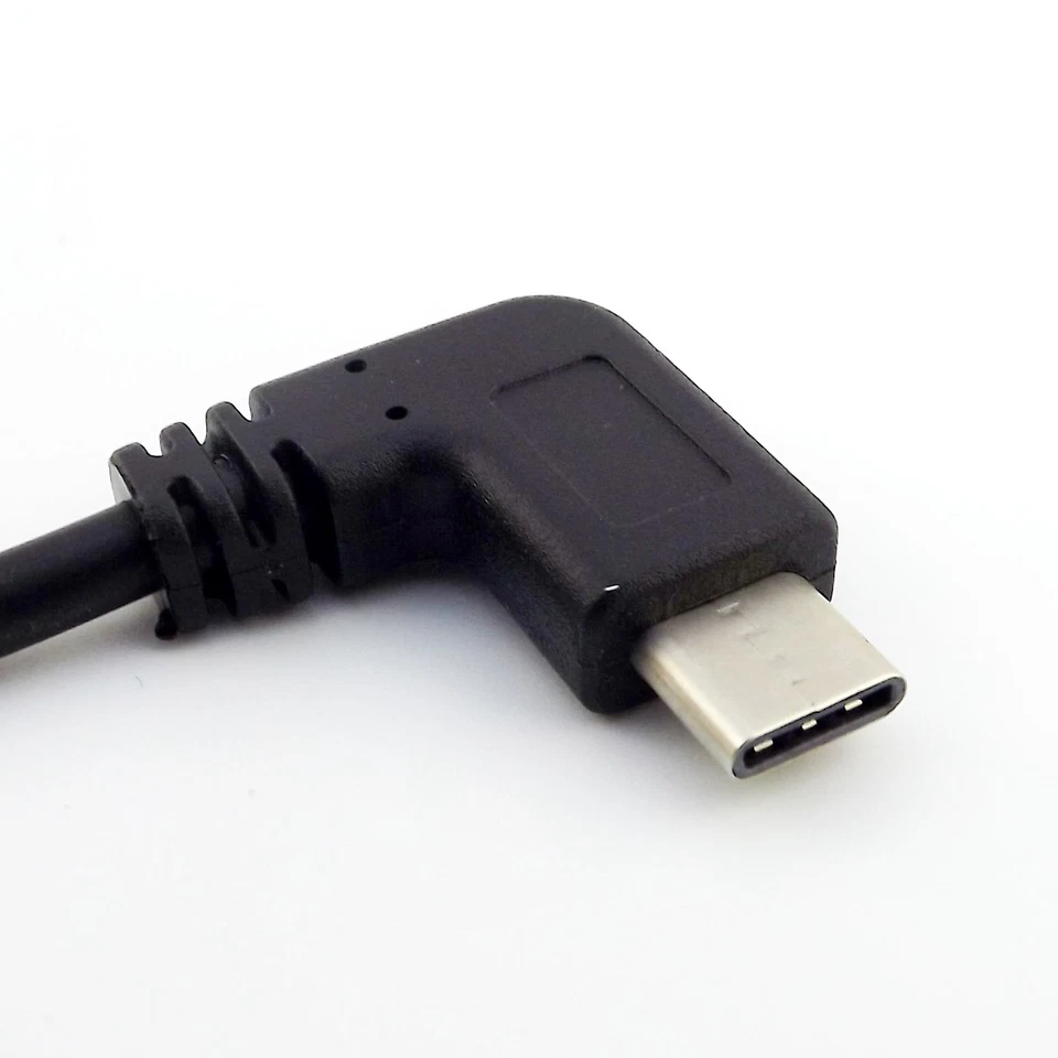 USB 3.1 Type-C Male Right Angle to Mini USB Female Charging Data Sync Cable 25cm - Image 3 of 4