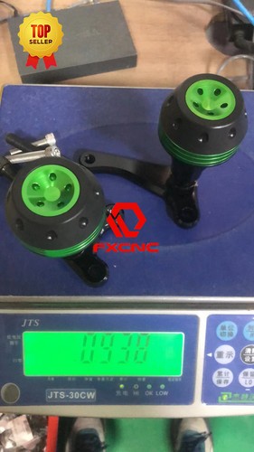 FXCNC CNC Motorcycle Frame Sliders Crash Protector Pads For ZX14R 2006-11 Green - Bild 6 von 11