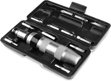Destornillador de impacto manual CR-V de 1/2", reversible. Incluye juego de 12