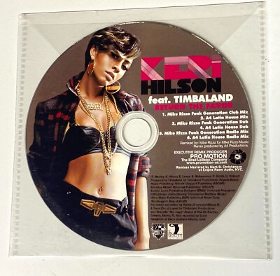 KERI HILSON Timbaland Return The Favor CD Promo 6 Mixes Mike Rizzo A4 Latin 2009