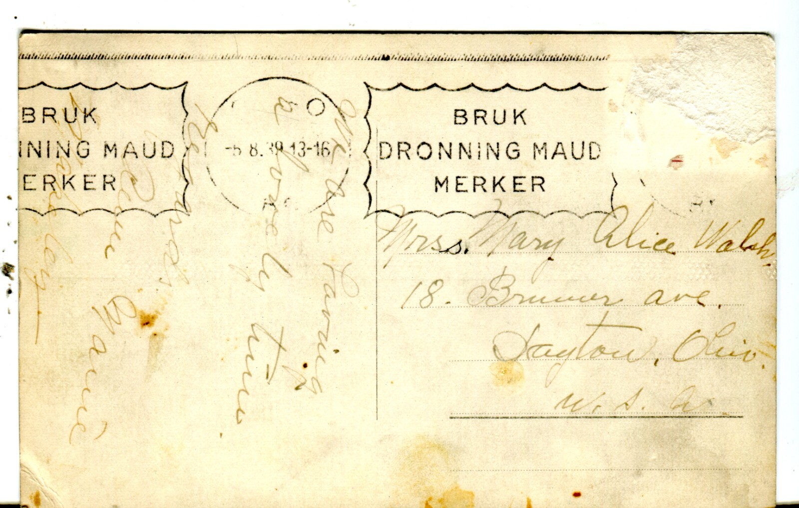 Norway Norge Oslo Østbanestasjon Railway Railroad Station  Tram Tramway 1929 PPC