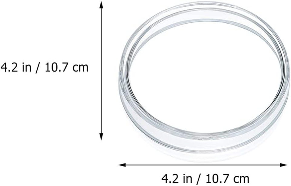 5Pcs Glass Petri Dish Culture Dish Laboratory Plant Cell Tissue Culture
