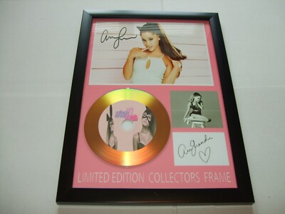 ariana grande    LIMITED EDITION SIGNED   AUTOGRAPH   FRAMED A4