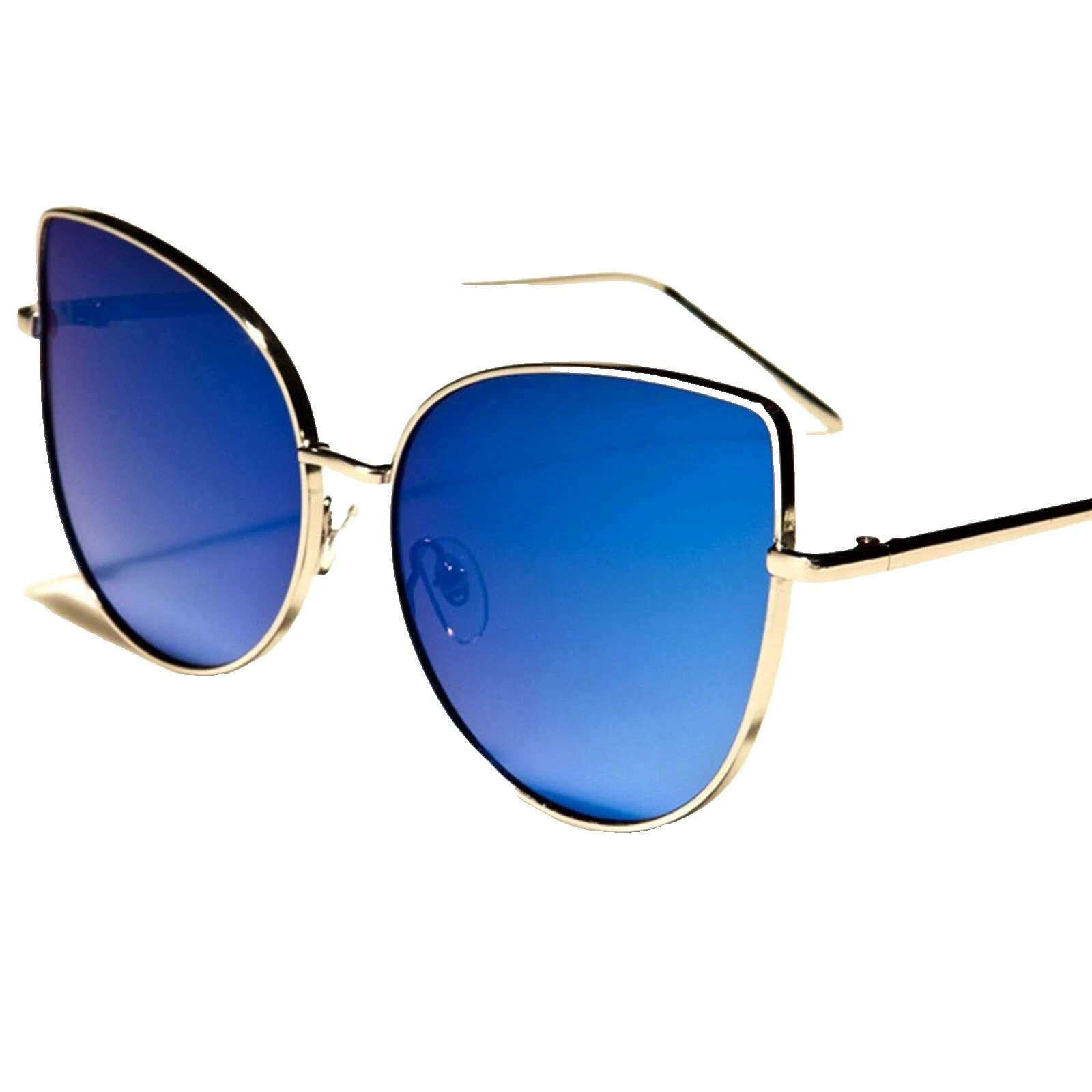 Cat Eye Cat Mirrored Sunglasses for Women