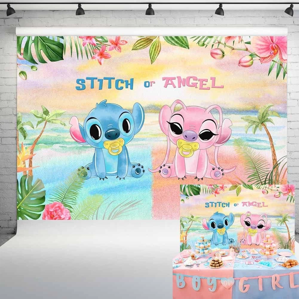 Tropical baby store shower backdrop