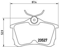 P 28 030 Brembo Set BeläGe Bremse, Scheibenbremse FüR Honda