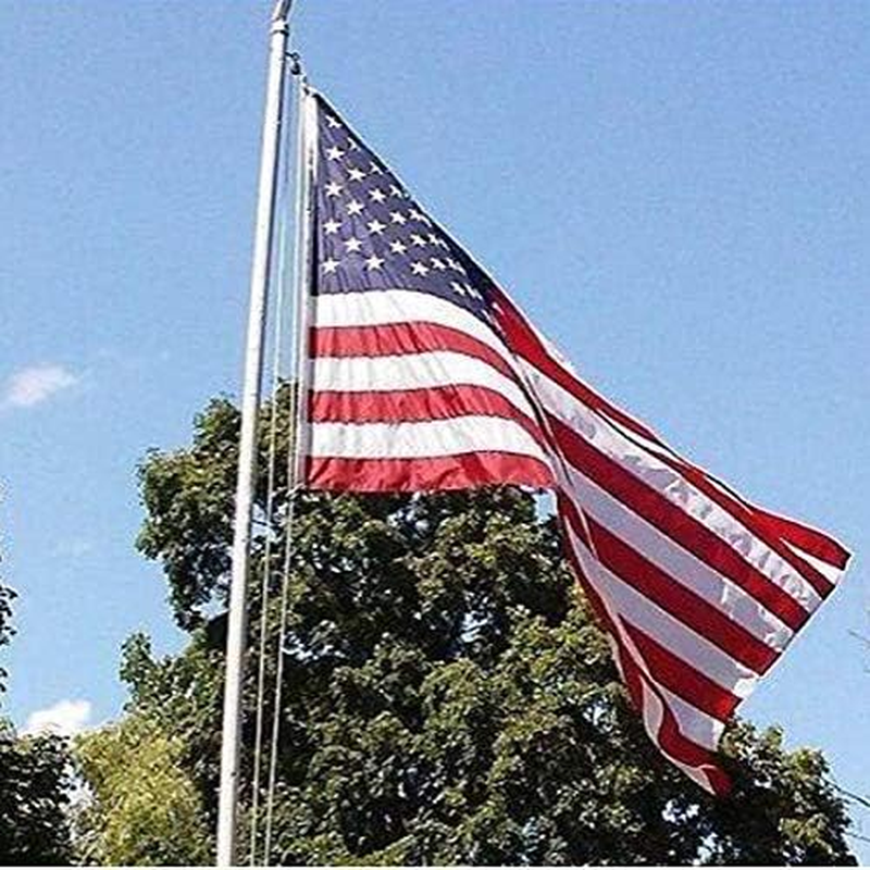 1/4" Flagpole Halyard Rope Solid Braid Polyester Flag Halyard Line