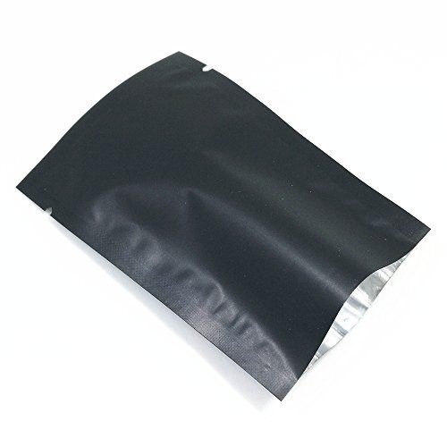WACCOMT Pack 200 sacchetti piatti Open Top Mylar sigillabili sottovuoto a lungo 