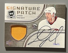 Doug Weight 2005-06 UD The Cup Signature Patches Game Used Patch Autl /75