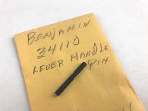 Benjamin BB Gun LOT of 2 LEVER HANDLE PINS part #34110 - B24
