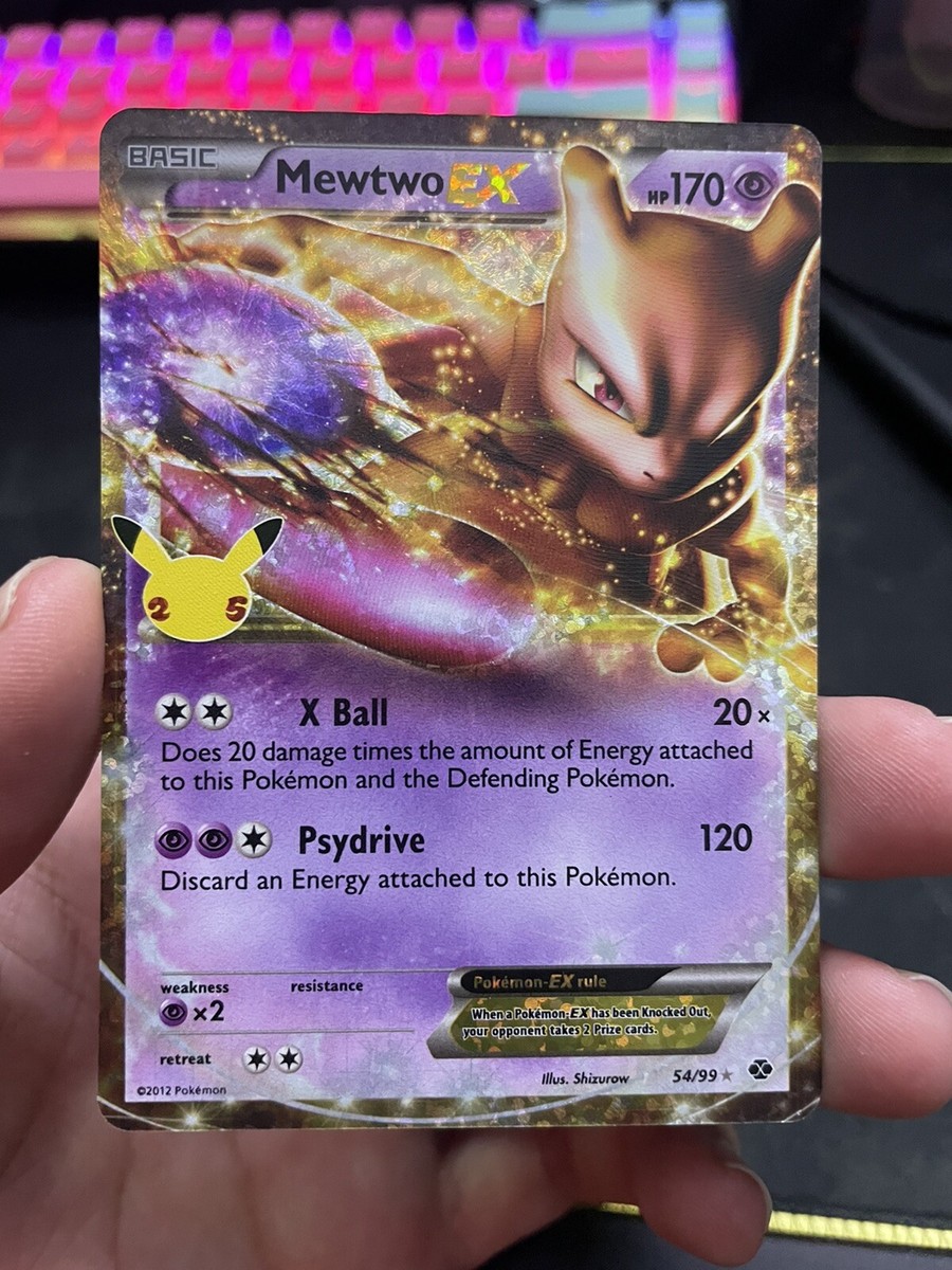 Mewtwo EX Pokemon Celebrations 25th Anniversary 54/99 Ultra Rare