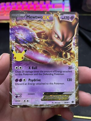 Mewtwo EX Pokemon Celebrations 25th Anniversary 54/99 Ultra Mewtwo EX Pokemon Celebrations 25th Anniversary 54/99 Ultra