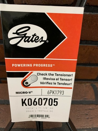 Gates K060705 Micro-V Serpentine Drive Belt - Picture 4 of 7