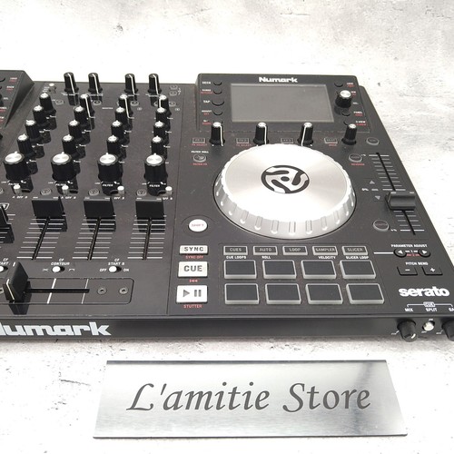 Numark NV 4-Deck Dual-Display USB DJ Controller Turn Tabletop Japón Negro Raro - Imagen 13 de 17