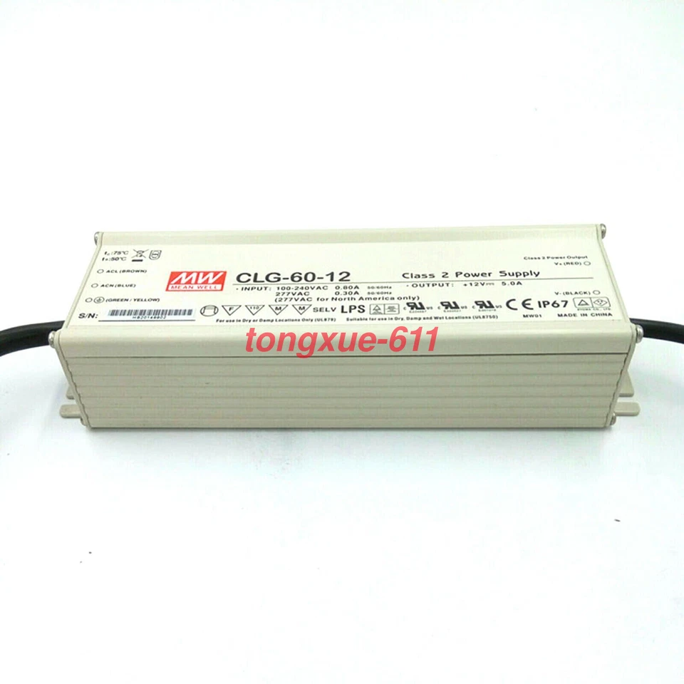 MEAN WELL CLG-60-12 12V 5A Switching power supply New Via FedEx or DHL - Image 2 of 2