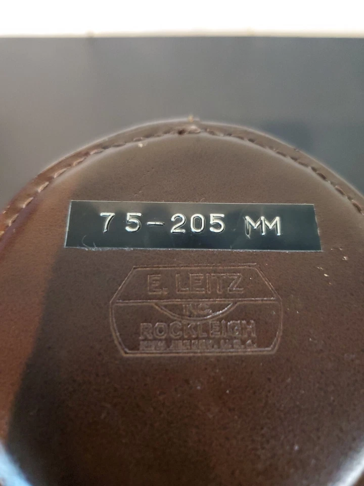 Leica E Leitz Camera Lens Case York Brown Leather Hard Camera Lens Case #5 - Image 2 of 4