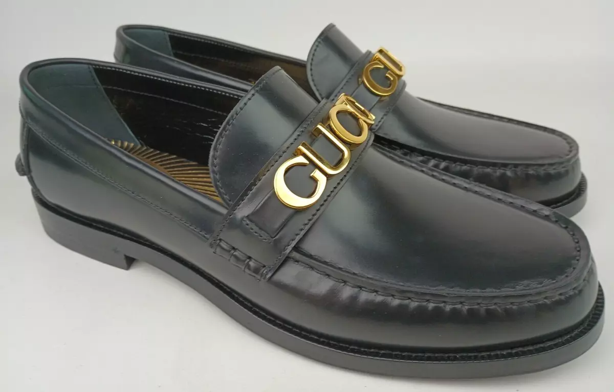 mens black loafer dress shoes