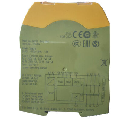 NEW Unopened Pilz 750104 PNOZ s4 Safety Relay 24VDC 3 n/o 1 n/c Free Shipping